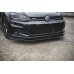 Накладка сплиттер на передний бампер на VW Golf VII GTI TCR